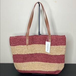 Tommy Bahama | “Brick” Striped Summer Spring Vacation Tote Bag